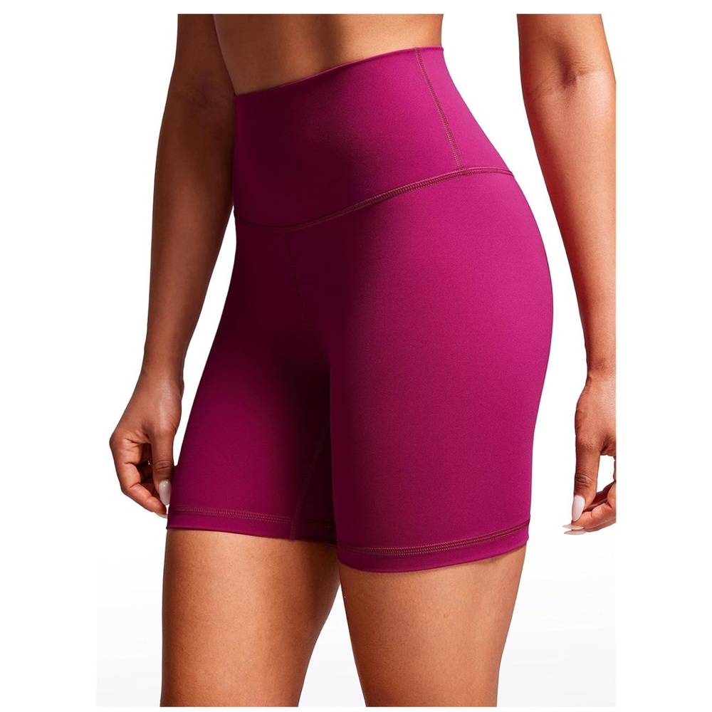 CRZ YOGA Womens Naked Feeling Biker Shorts - 6”